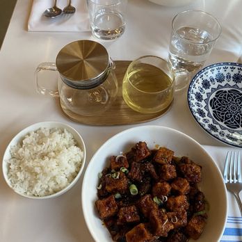 Heirloom Brewshop - Crispy Mapo Tofu Rice Bowl & Jasmine Tea - Coffee & Tea Near Me - Raleigh, North Carolina Heirloom Brewshop - Crispy Mapo Tofu Rice Bowl & Jasmine Tea - Coffee & Tea Near Me - Raleigh, North Carolina