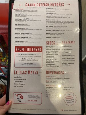 Menu photo 2 Cajun Catfish House Jefferson City, MO Menu photo 2 Cajun Catfish House Jefferson City, MO