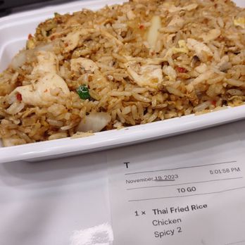 Thai 202 - Thai Fried Rice with Chicken - Thai Near Me - Saint Louis, Missouri