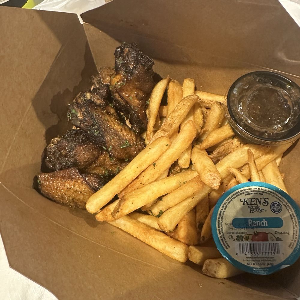 Bussin Jerk ATL - Jerk Fried Lemon Pepper Wings, got these to go to eat later. Tasted one and it was really good too! - Food Trucks Near Me - Dunwoody, Georgia Bussin Jerk ATL - Jerk Fried Lemon Pepper Wings, got these to go to eat later. Tasted one and it was really good too! - Food Trucks Near Me - Dunwoody, Georgia