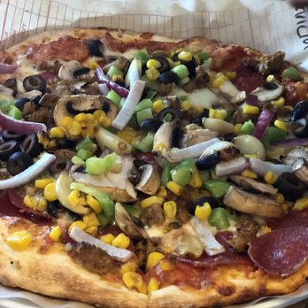 MOD Pizza - My attempt at a combination pizza - Pizza Near Me - Morgan Hill, California MOD Pizza - My attempt at a combination pizza - Pizza Near Me - Morgan Hill, California