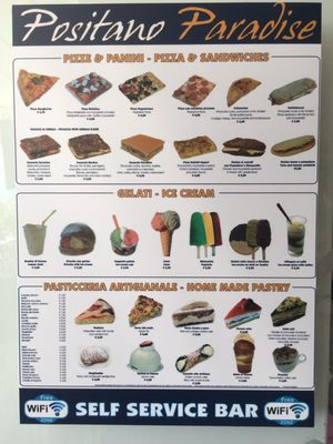 Menu photo 1 Paradise Cafe Positano, SA Menu photo 1 Paradise Cafe Positano, SA