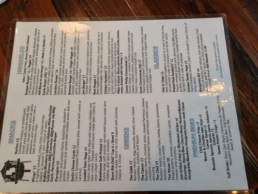 Menu photo 1 Burgaw Brewing Burgaw, NC