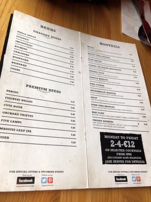 Menu photo 6 Hogs & Heifers Swords, D