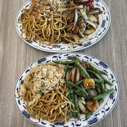 Panda House - Mongolian beef & shrimp with green bean lunch specials