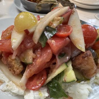 The Chicago Firehouse Restaurant - Heirloom Tomato Panzanella - Steakhouses Near Me - Chicago, Illinois The Chicago Firehouse Restaurant - Heirloom Tomato Panzanella - Steakhouses Near Me - Chicago, Illinois