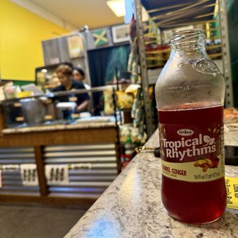 Back A Yaad Grill - Sorrel Ginger drink - Caribbean Near Me - Branson, Missouri