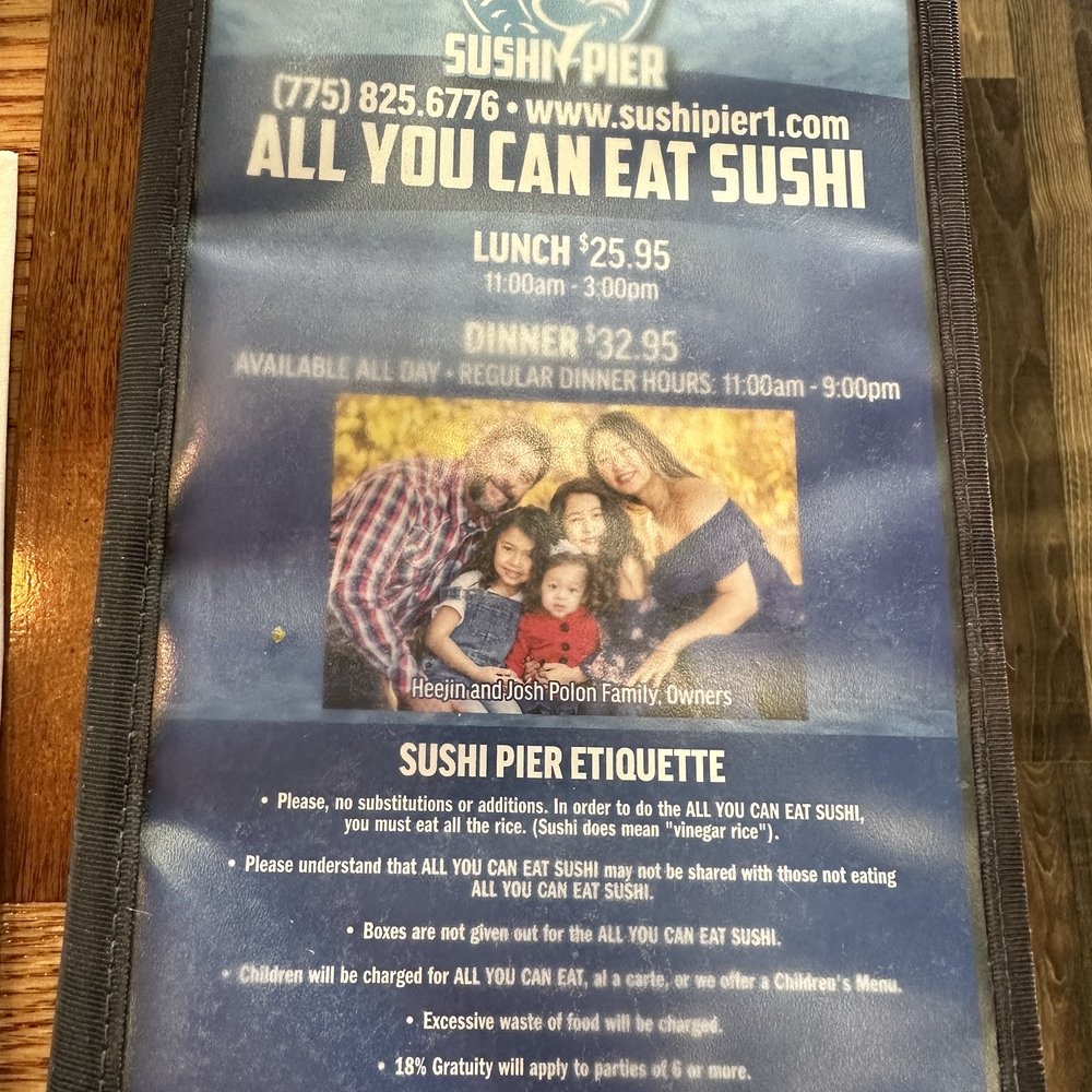 Sushi Pier - New prices for lunch and dinner. - Sushi Bars Near Me - Reno, Nevada