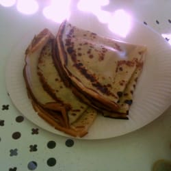 Guinguette de la Lecque - Les crèpes à 1 euro 50 (Marron, nutella, confiture).