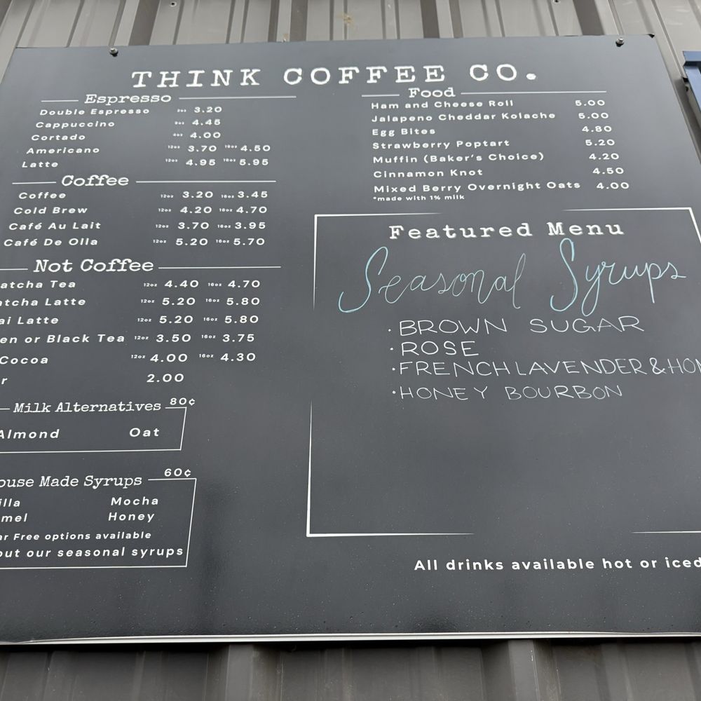 Think Coffee - Menu - Coffee & Tea Near Me - San Antonio, Texas Think Coffee - Menu - Coffee & Tea Near Me - San Antonio, Texas