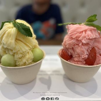 Oakobing - -Single Mango Melon Shaved Ice $8.50 -Single Strawberry Shaved Ice $8.50 - Ice Cream & Frozen Yogurt Near Me - Pasadena, California
