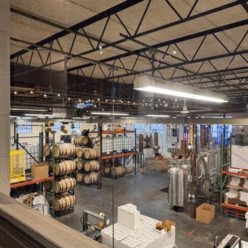 Great Lakes Distillery - The distillery from the taproom window - Distilleries Near Me - Milwaukee, Wisconsin