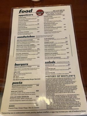 Menu photo 8 Whitlows Washington, DC, DC Menu photo 8 Whitlows Washington, DC, DC