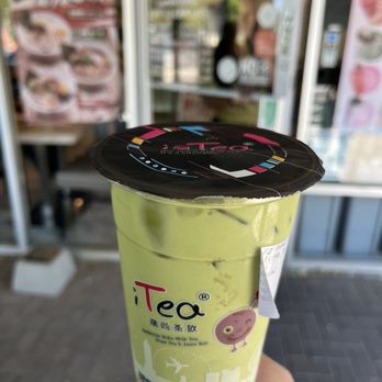 i-Tea - Matcha red bean - Bubble Tea Near Me - Davis, California