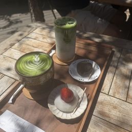 Matcha and mochi