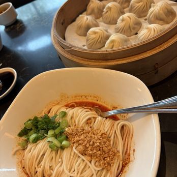 Din Tai Fung - Noodles with Sesame Sauce Crab & Kurobuta Pork Xiao Long Bao (10 each) - Dim Sum Near Me - Anaheim, California
