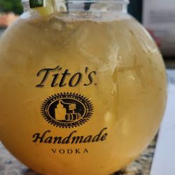 Mallory's Restaurant & Rooftop Bar - Tropical Margarita in a fishbowl