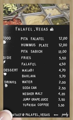 Menu photo 2 Falafel Vegas Las Vegas, NV