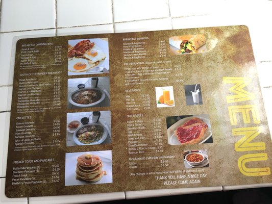 Menu photo 3 Ensenada Restaurant El Paso, TX