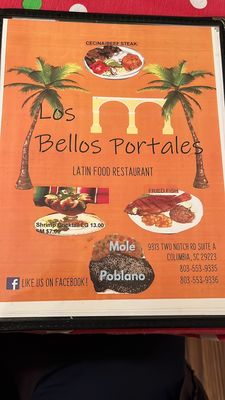 Menu photo 2 Los Bellos Portales Columbia, SC Menu photo 2 Los Bellos Portales Columbia, SC