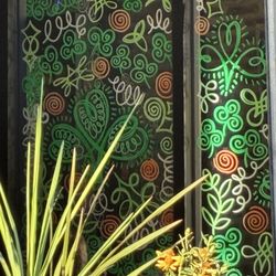 The Reservoir - They even covered the glass inside their entryway in this fun pattern so no one accidentally walks into the glass (which happens!)