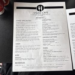 Stanz Cafe - Lunch menu