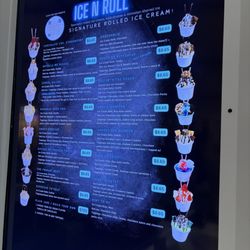 Ice N Roll - Menu