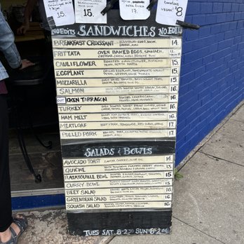 Seed Bakery - Menu outside - Bakeries Near Me - Pasadena, California