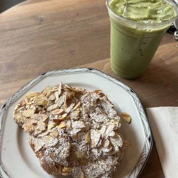 Good Coffee - Richmond - Almond croissant and lavender iced matcha - Coffee & Tea Near Me - Portland, Oregon Good Coffee - Richmond - Almond croissant and lavender iced matcha - Coffee & Tea Near Me - Portland, Oregon