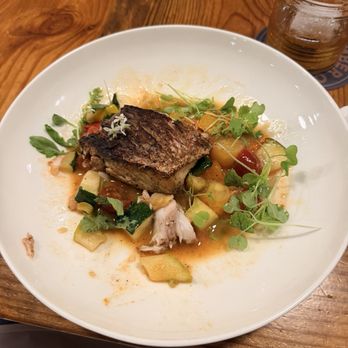 Amber Ox Public House - Seasonal catch Rockfish - American Near Me - Williamsburg, Virginia Amber Ox Public House - Seasonal catch Rockfish - American Near Me - Williamsburg, Virginia