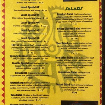 Los Panchos - menu for lunch specials - Mexican Near Me - Pikeville, Tennessee Los Panchos - menu for lunch specials - Mexican Near Me - Pikeville, Tennessee