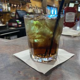 Flat coke and rum