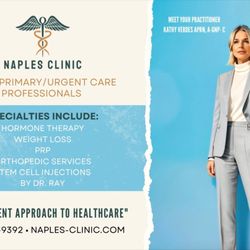 Naples Clinic - Primary/Urgent Care
Hormone Therapy
Weight Loss
PRP Injection