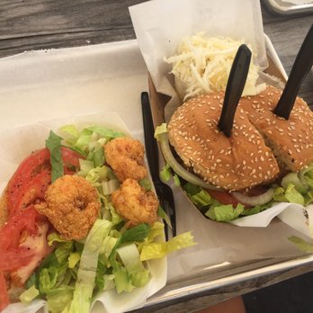 Big Ray's Fish Camp - Shrimp po'boy and grouper sandwich (coleslaw and parm fries that were to die for!) - Seafood Near Me - Tampa, Florida Big Ray's Fish Camp - Shrimp po'boy and grouper sandwich (coleslaw and parm fries that were to die for!) - Seafood Near Me - Tampa, Florida