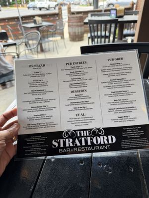 Menu photo 1 The Stratford Avondale Estates, GA Menu photo 1 The Stratford Avondale Estates, GA