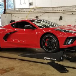 Film install on C8 Corvette.