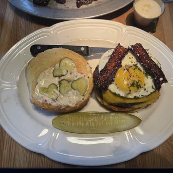 Au Cheval - Open - Faced Single Cheeseburger / fried egg / candied bacon - Bars Near Me - Chicago, Illinois