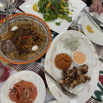 Sofiya - Salmon salad, 55. Chicken Kebab 43. Manti 74. Homeade Compot 42. Plov - Halal Near Me - San Francisco, California Sofiya - Salmon salad, 55. Chicken Kebab 43. Manti 74. Homeade Compot 42. Plov - Halal Near Me - San Francisco, California