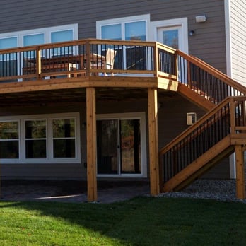 Deck And Basement - Minneapolis Deck Builder - Cedar Deck with Walk out - General Contractors Near Me - Richfield, Minnesota Deck And Basement - Minneapolis Deck Builder - Cedar Deck with Walk out - General Contractors Near Me - Richfield, Minnesota