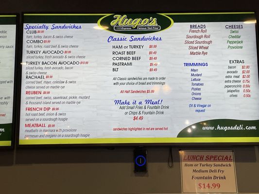 Menu photo 4 Hugo's Deli Meridian, ID Menu photo 4 Hugo's Deli Meridian, ID