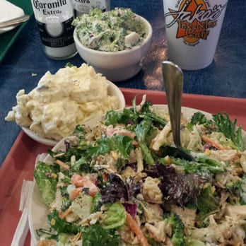 Jake's - Salad lite.. potato salad and broccoli parmesean salad - Tex-Mex Near Me - Bakersfield, California Jake's - Salad lite.. potato salad and broccoli parmesean salad - Tex-Mex Near Me - Bakersfield, California