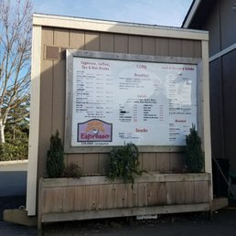 a menu outside of a restaurant