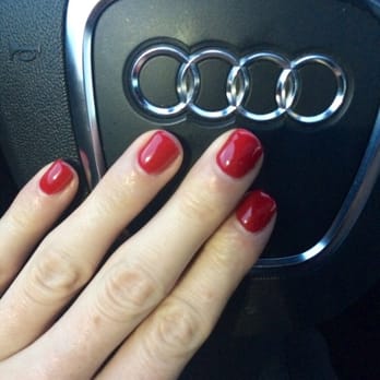 Hollywood Nails & SPA - Candy Apple red by OPI gel manicure - Skin Care Near Me - Glen Burnie, Maryland