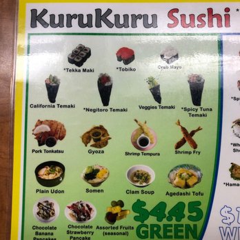 KuruKuru Sushi - Menu - Sushi Bars Near Me - Honolulu, Hawaii KuruKuru Sushi - Menu - Sushi Bars Near Me - Honolulu, Hawaii