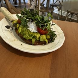 Avocado toast on sweet potato instead Avocado toast on sweet potato instead