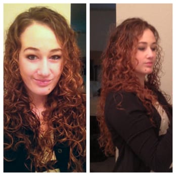 Pomegranate Salon - Curly hair cut and style by Hannah. - Hair Salons Near Me - Davis, California