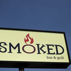 Smoked Bar & Grill - Tiny sign on 322. Don't blink!