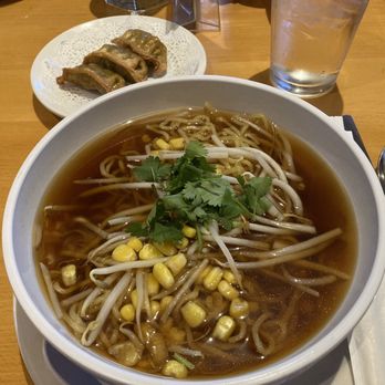 Cilantro Thai & Sushi Restaurant - Ramen with Vegetarian Gyoza on the side - Thai Near Me - Akron, Ohio Cilantro Thai & Sushi Restaurant - Ramen with Vegetarian Gyoza on the side - Thai Near Me - Akron, Ohio