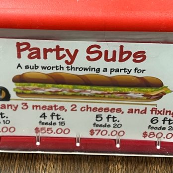 Corner Deli - the price of a sub sandwich - Delis Near Me - Las Cruces, New Mexico