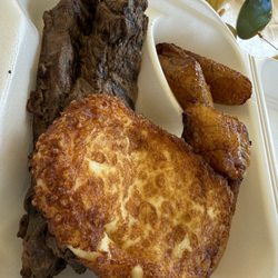 #1 on the menu - carne asada without the rice cause I'm on a diet